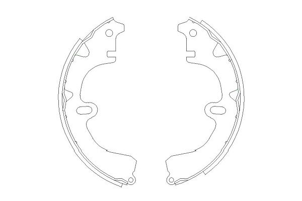 Zestaw szczęk hamulcowych KAVO PARTS KBS-9918