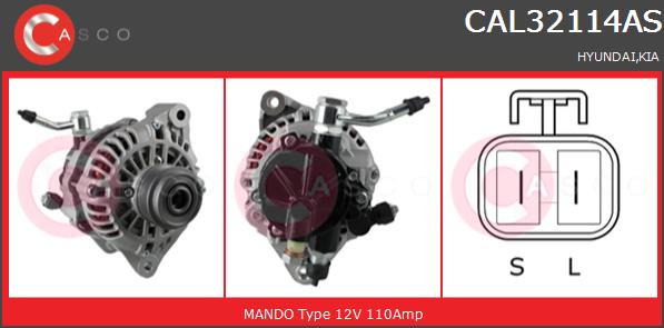 Alternator CASCO CAL32114AS