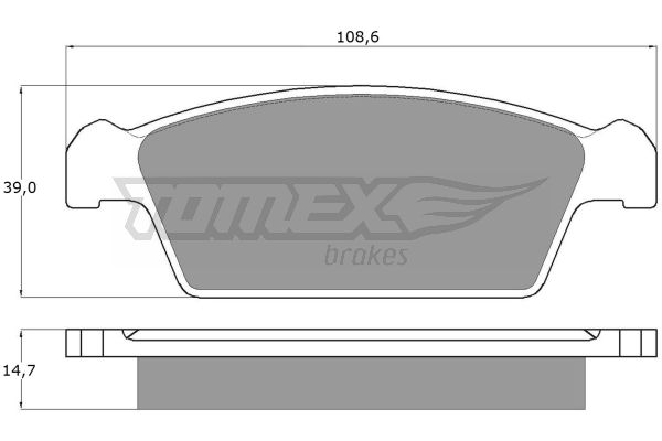 Klocki hamulcowe TOMEX BRAKES TX 10-75