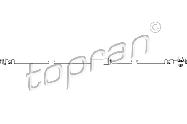 Przewód hamulcowy elastyczny TOPRAN 111 056