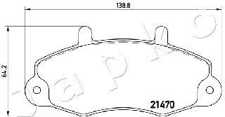 Klocki hamulcowe JAPKO 500321