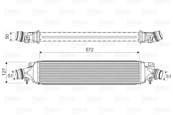 Chłodnica powietrza intercooler VALEO 818329