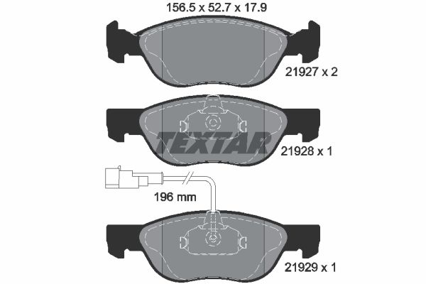 Klocki hamulcowe TEXTAR 2192701