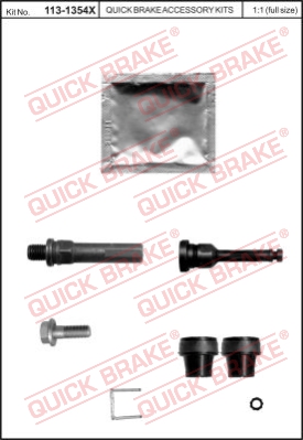 Zestaw tulei prowadzących zacisk hamulca QUICK BRAKE 113-1354X
