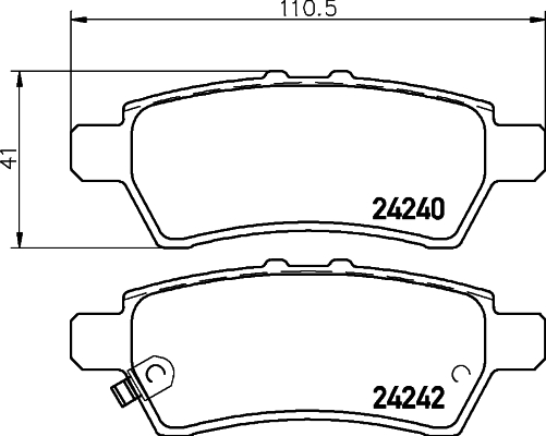 Klocki hamulcowe HELLA 8DB 355 012-081
