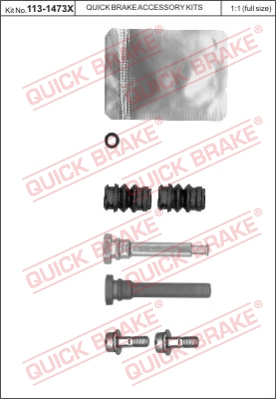 Zestaw tulei prowadzących zacisk hamulca QUICK BRAKE 113-1473X