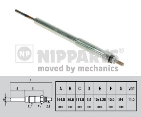 Świeca żarowa NIPPARTS N5710304