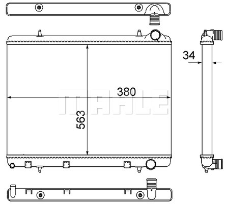 Chłodnica MAHLE CR 2033 000S