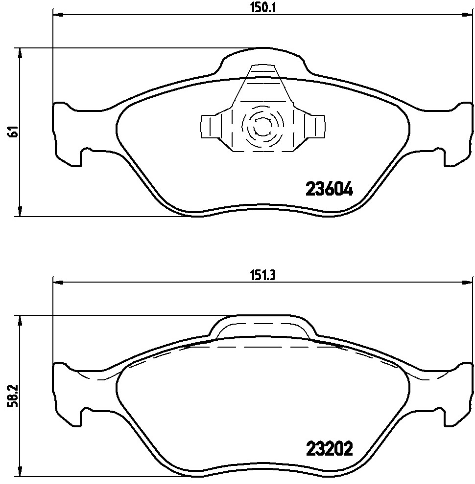 Klocki hamulcowe BREMBO P 24 055X