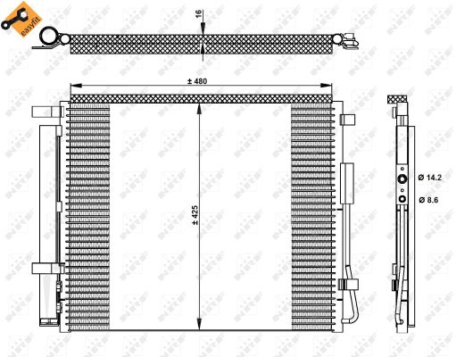 Skraplacz klimatyzacji NRF 350333