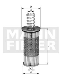 Filtr automatycznej skrzyni biegów MANN-FILTER HD 1053