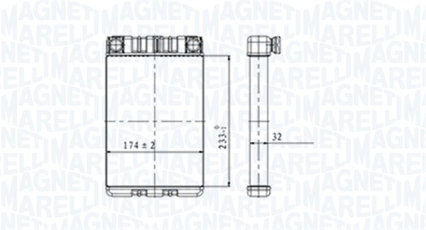 Nagrzewnica MAGNETI MARELLI 350218428000