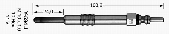 Świeca żarowa NGK 3413