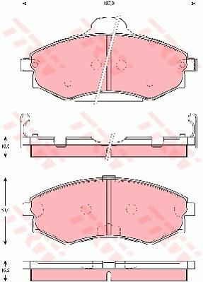 Klocki hamulcowe TRW GDB3259