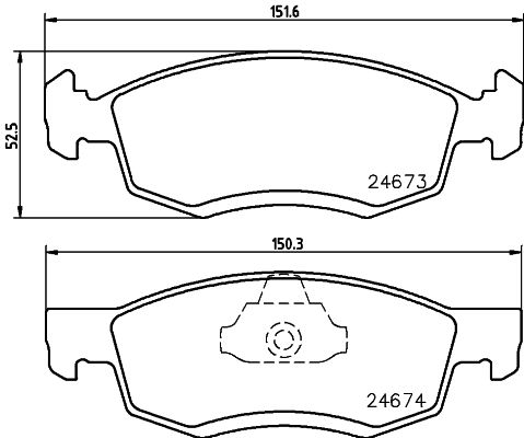 Klocki hamulcowe HELLA 8DB 355 013-951