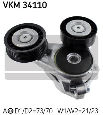 Rolka napinacza paska osprzętu SKF VKM 34110