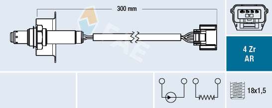 Sonda lambda FAE 75658