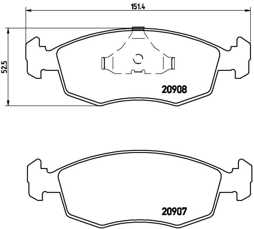 Klocki hamulcowe BREMBO P 24 019