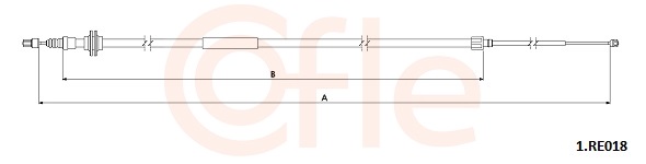 Cięgło, hamulec postojowy COFLE 92.1.RE018
