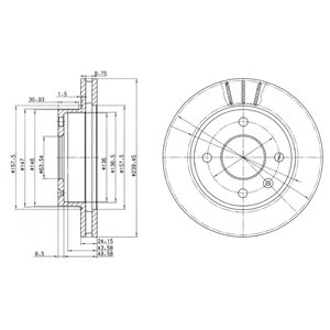 Tarcza hamulcowa DELPHI BG2367