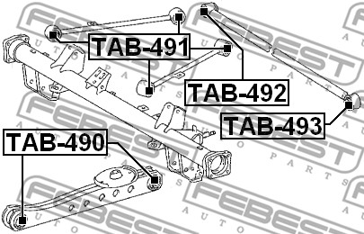 Tuleja wahacza FEBEST TAB-491