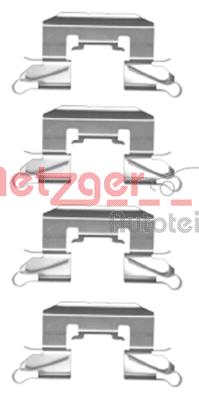 Zestaw akcesoriów montażowych  klocków hamulcowych METZGER 109-1772