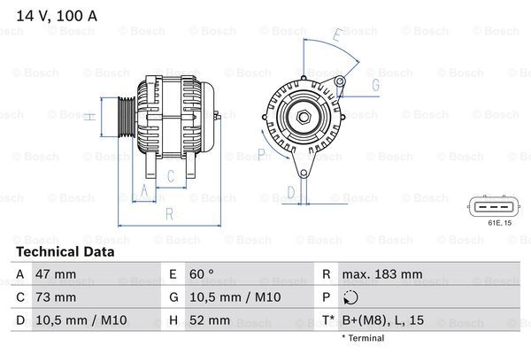 Alternator BOSCH 0 986 080 920