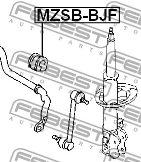 Guma stabilizatora FEBEST MZSB-BJF