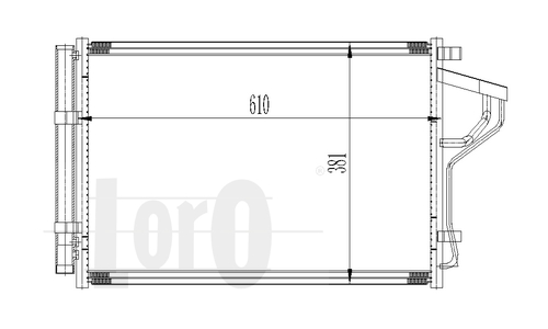 Skraplacz klimatyzacji ABAKUS 019-016-0016