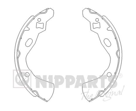 Zestaw szczęk hamulcowych NIPPARTS J3503030