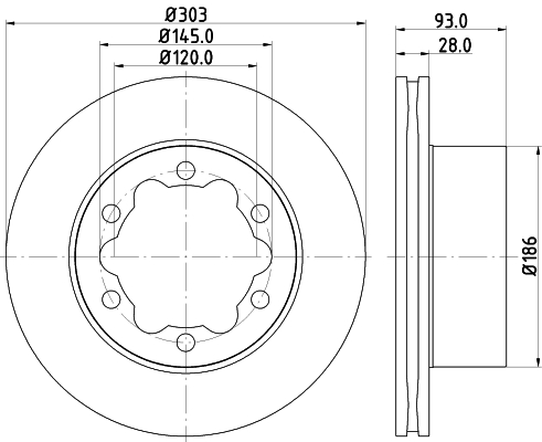 Tarcza hamulcowa HELLA 8DD 355 129-411