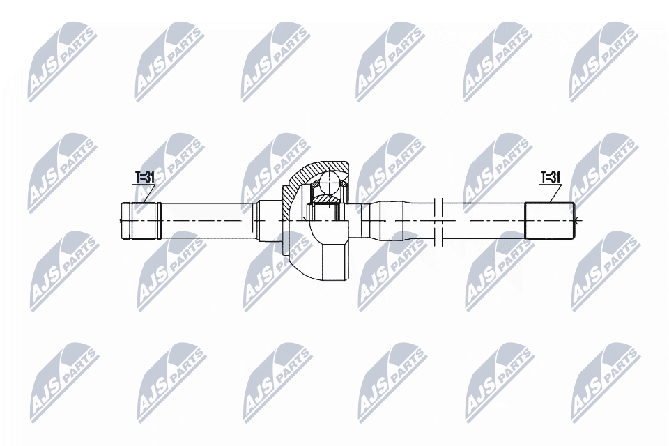 Wał napędowy NTY NPW-NS-156