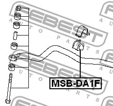 Guma stabilizatora FEBEST MSB-DA1F