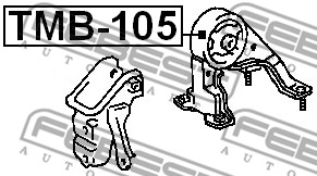 Poduszka silnika FEBEST TMB-105