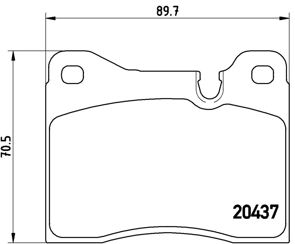 Klocki hamulcowe BREMBO P 06 002