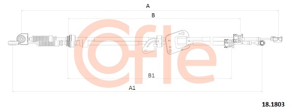 Linka dźwigni zmiany biegów COFLE 92.18.1803