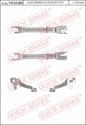 Regulacja szczęk hamulcowych QUICK BRAKE 110 53 002