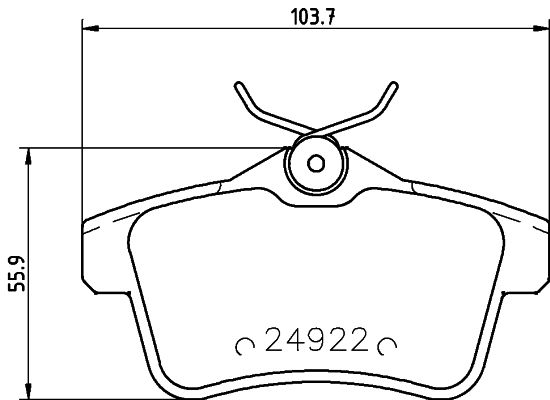 Klocki hamulcowe HELLA 8DB 355 014-531