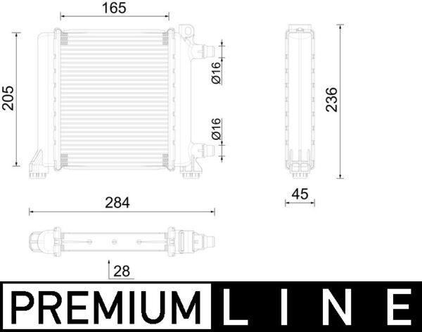 Chłodnica, układ chłodzenia silnika MAHLE CR 2596 000P