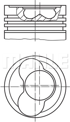 Tłok MAHLE 030 58 02