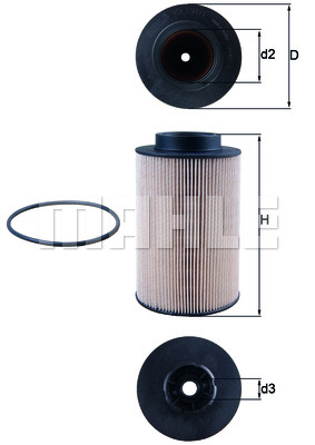 Filtr paliwa MAHLE KX 191/1D