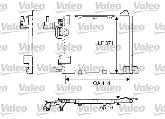 Skraplacz klimatyzacji VALEO 817506