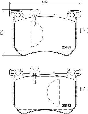 Klocki hamulcowe HELLA 8DB 355 020-491
