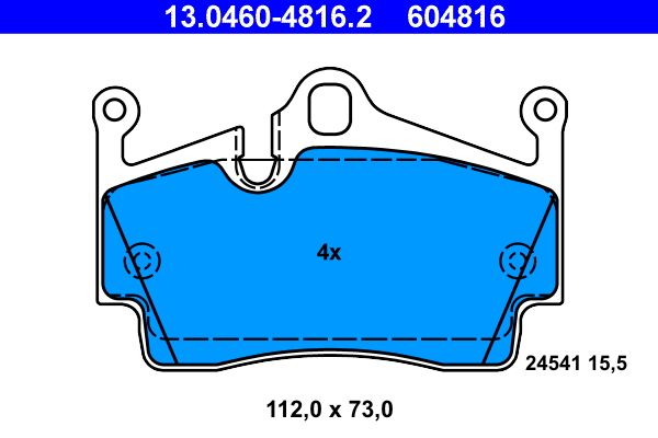 Klocki hamulcowe ATE 13.0460-4816.2