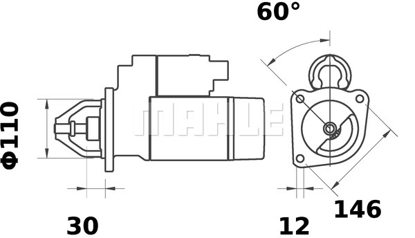 Rozrusznik MAHLE MS 195