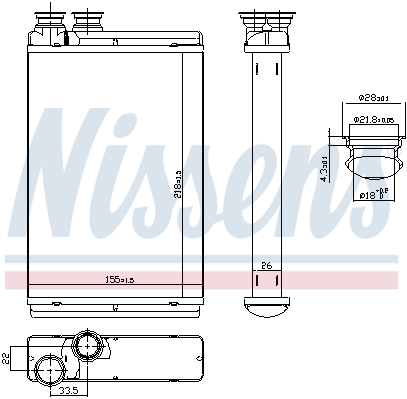 Nagrzewnica NISSENS 71158