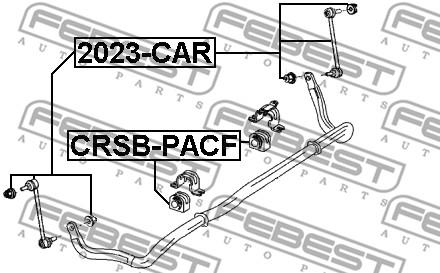 Guma stabilizatora FEBEST CRSB-PACF