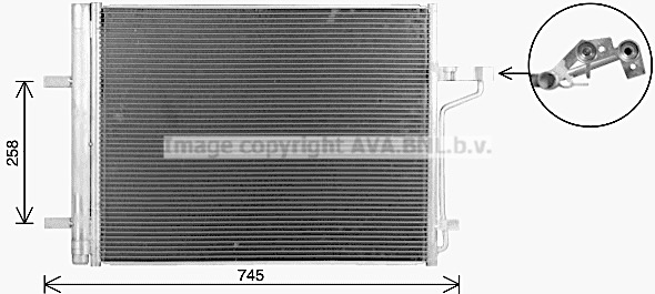 Skraplacz klimatyzacji AVA QUALITY COOLING FD5694D