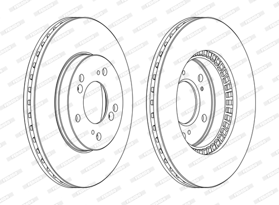 Tarcza hamulcowa FERODO DDF829C