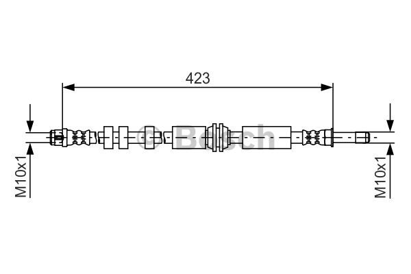 Przewód hamulcowy elastyczny BOSCH 1 987 481 601